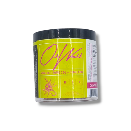 Formula 121 Gummy with 50mg Delta-8 THC, 50mg CBD, & 50mg CBG by OilWell Cannabis of Houston, Texas