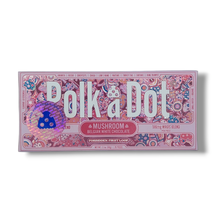 POLKA DOT (MUSCIMOL) AMANITA MUSCARIA MUSHSHROOM CHOCOLATE BAR – Forbidden Fruit Loop