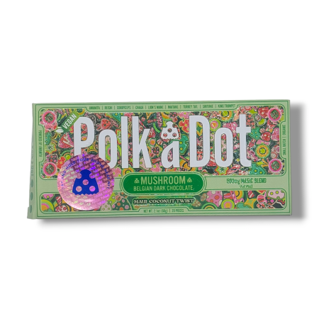 POLKA DOT (MUSCIMOL) AMANITA MUSCARIA MUSHROOM CHOCOLATE BAR – Maui Coconut Twist