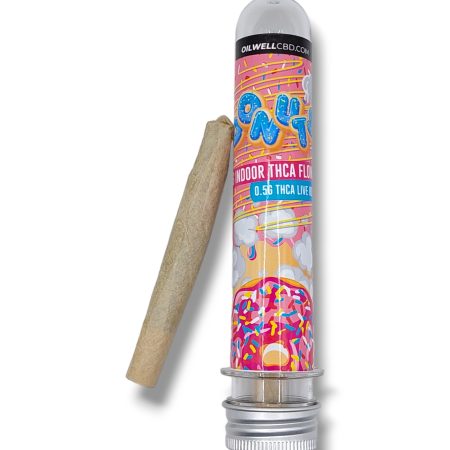 Hand-Rolled Hash-Hole THCa Doughtnut Pre-Rolls with 2G Indoor Flower and 0.5G Solventless THCa Badder/Crumble