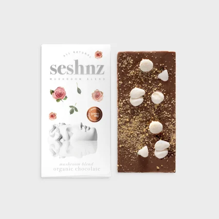 Seshnz Campfire S’mores Mushroom Blend Chocolate Bar