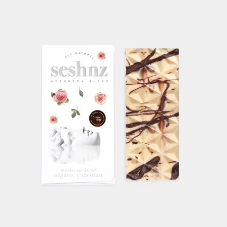 Seshnz Dubai White Chocolate Mushroom Blend Bar