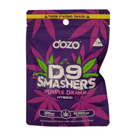 Dozo D9 Smashers Purple Drank Gummies – Ultra-Potent Hybrid Strain Edibles (500mg)