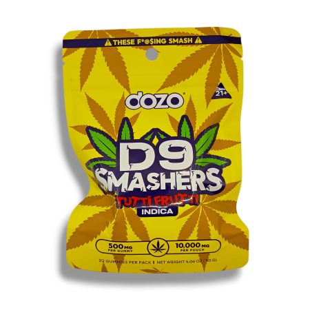 Dozo D9 Smashers Tutti Frutti Gummies – Ultra-Potent Hybrid Strain Edibles (500mg)