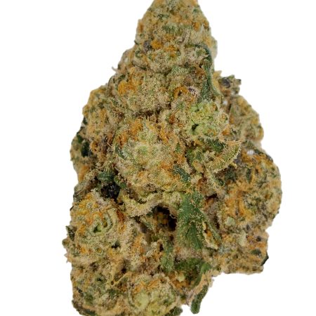 Alien OG indoor top-shelf THCa flower Houston same-day delivery, frosty OG-stacked buds